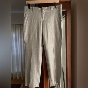 Banana Republic Avery pant in silver wool blend, size 6, NWOT.